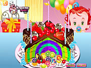 彩虹小丑蛋糕